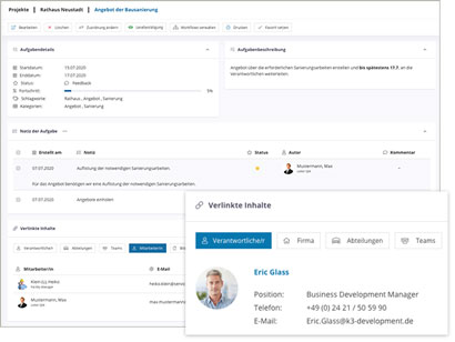 Intranet Software Module Aufgaben