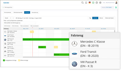 Intranet Software Module Fuhrpark