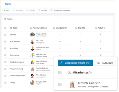 Intranet Software Modul Team