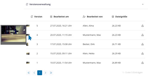 Versionsverwaltung von Dokumenten Versionsverwaltung von Dokumenten