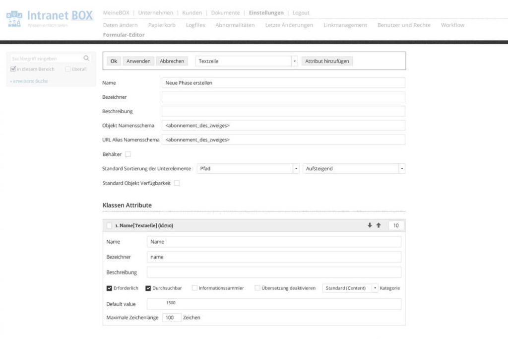 Erweiterungen Intranet Software TemplateBOX